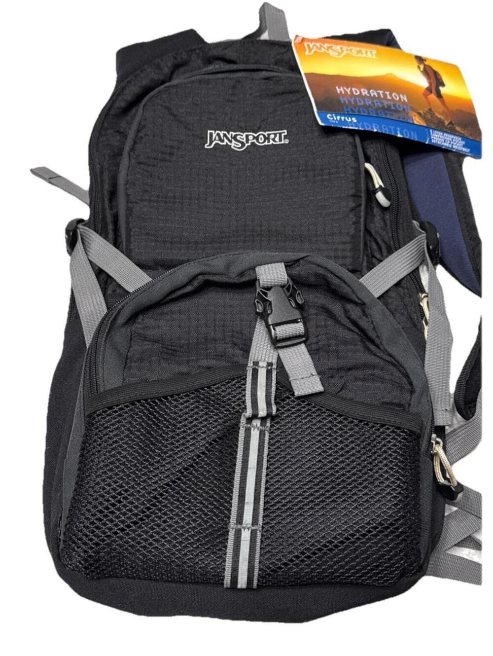 NWT VTG Jansport TN75 Hydration Backpack Hiking Day Pack Black 3 Liter
